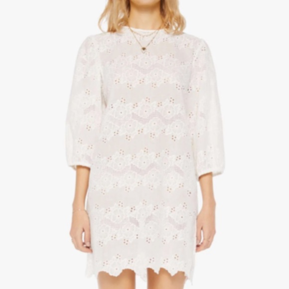 Natalie Martin Elegant White Lace Dress Size S